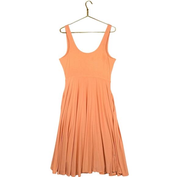 Athleta Santorini Midi Dress Cactus Peach Travel Athleisure Performance | Large - Picture 3 of 8